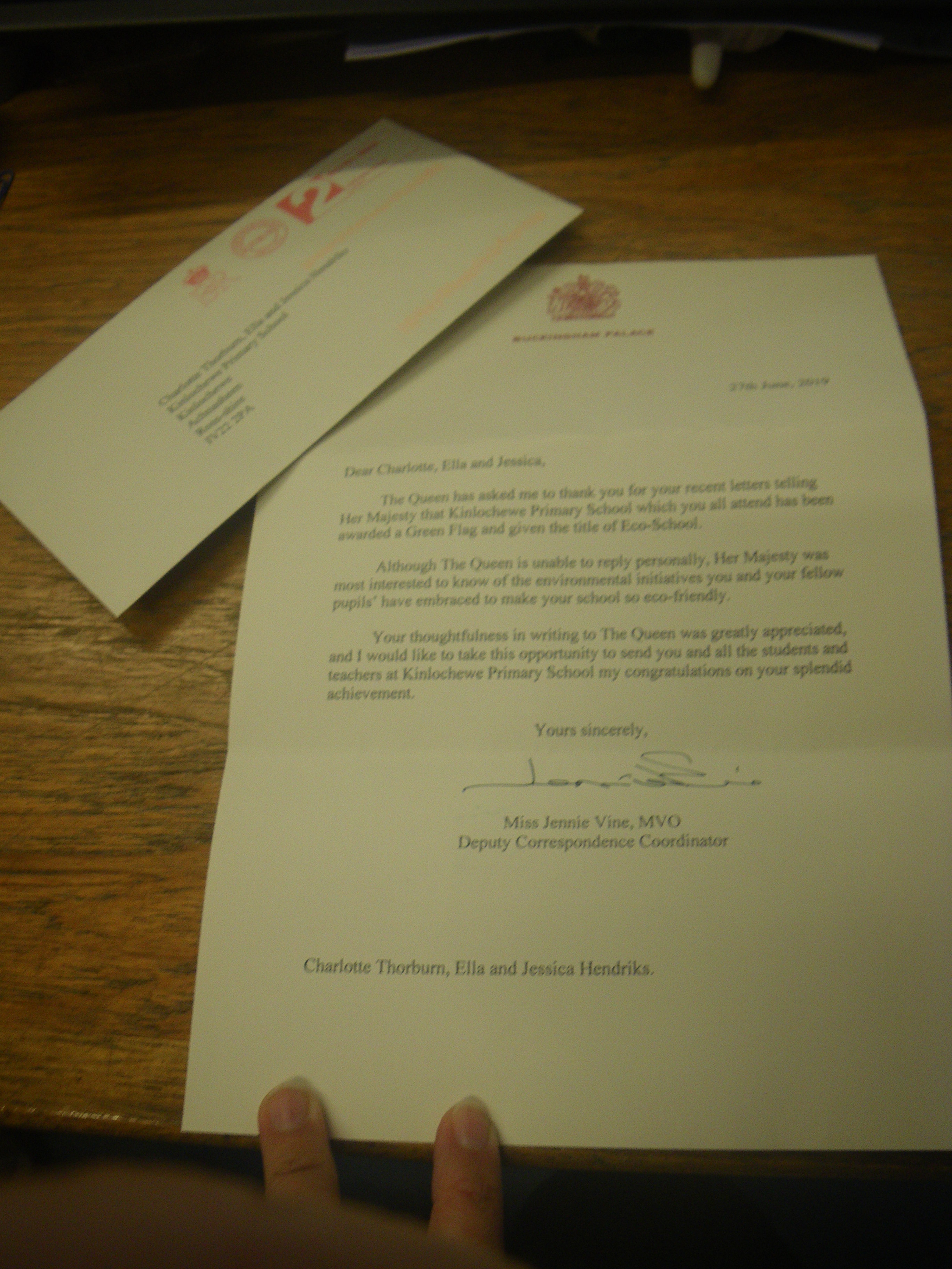 letter from the queen